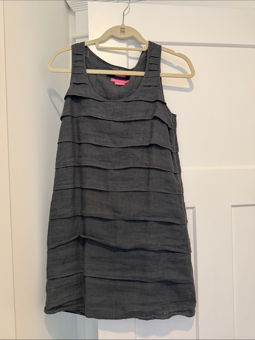 Island Company Charcoal Layered Sleeveless Dress